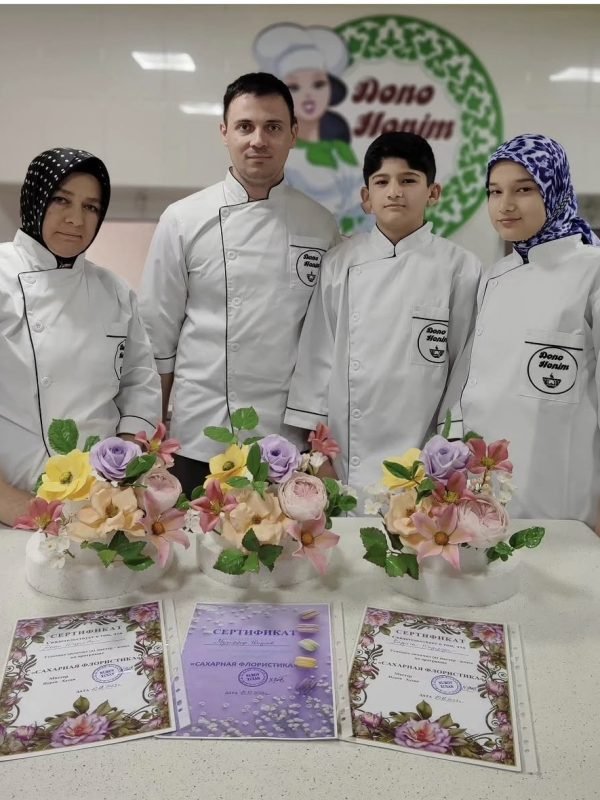 Student's work and certificates
